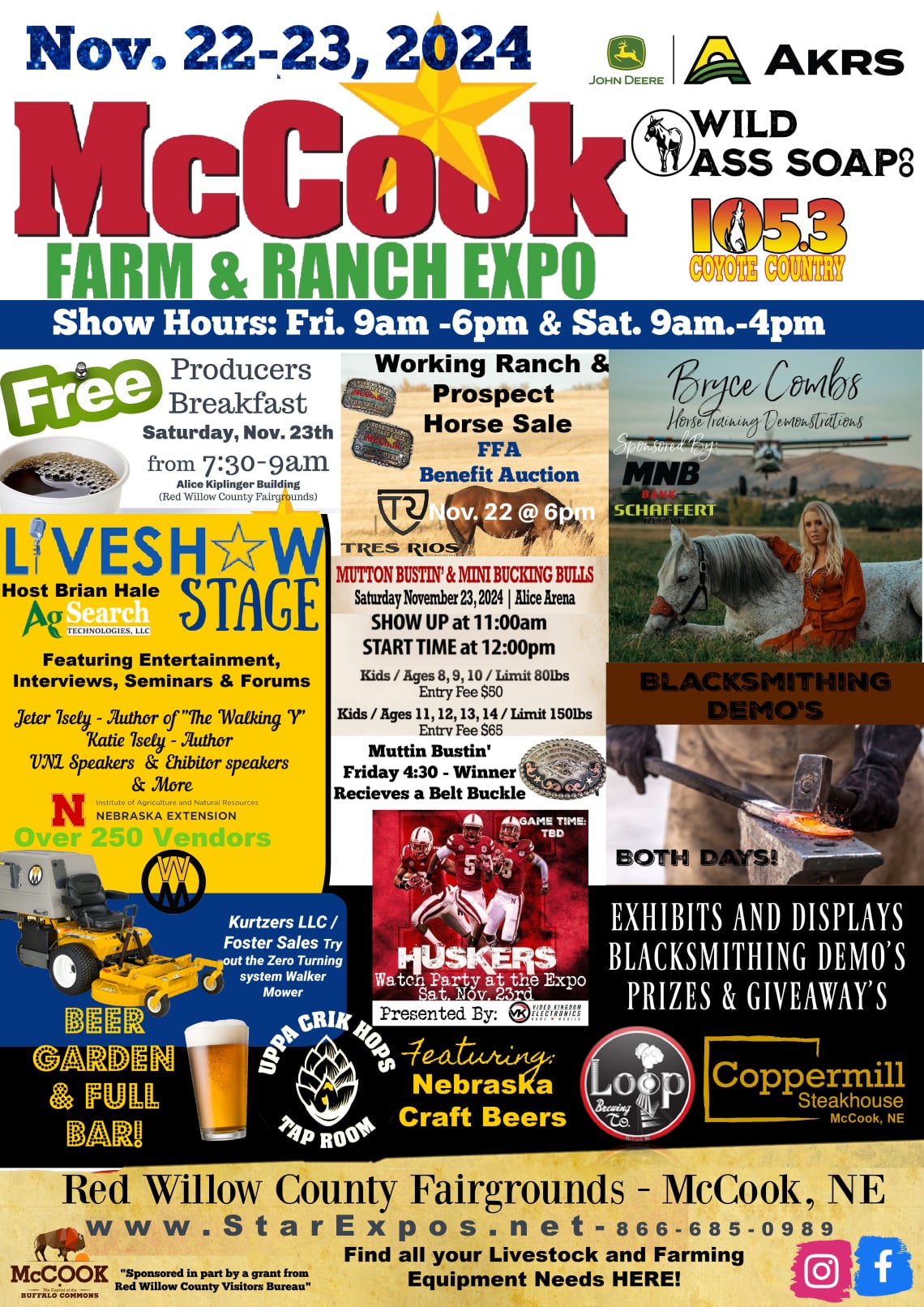 McCook Farm, Ranch & Hemp Expo Schedule